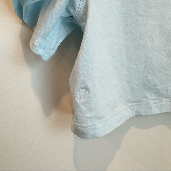 lululemon All Yours Cropped T-Shirt in sheer blue - Picture 7 of 8
